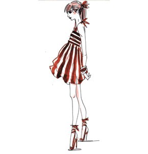 Henri Bendel Salutes 100 Years of the Brown-and-White Stripe