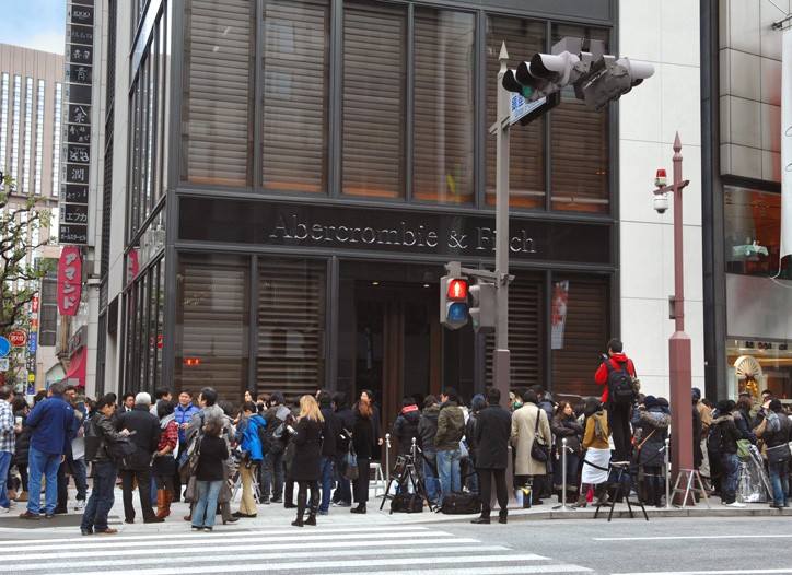 Abercrombie & Fitch Creates Stir Tokyo
