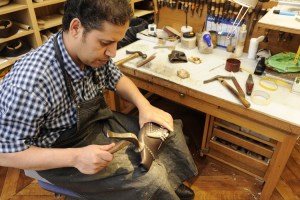 A French artisan at Berluti.