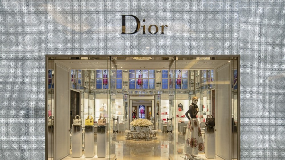 A look inside the Dior store.