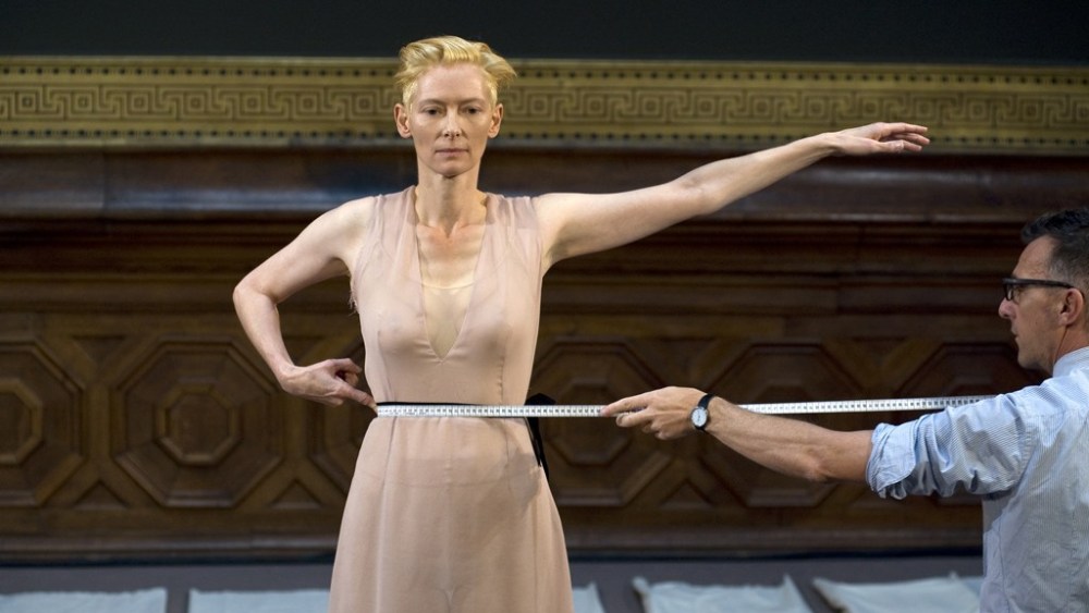 Tilda Swinton Takes the Stage Paris