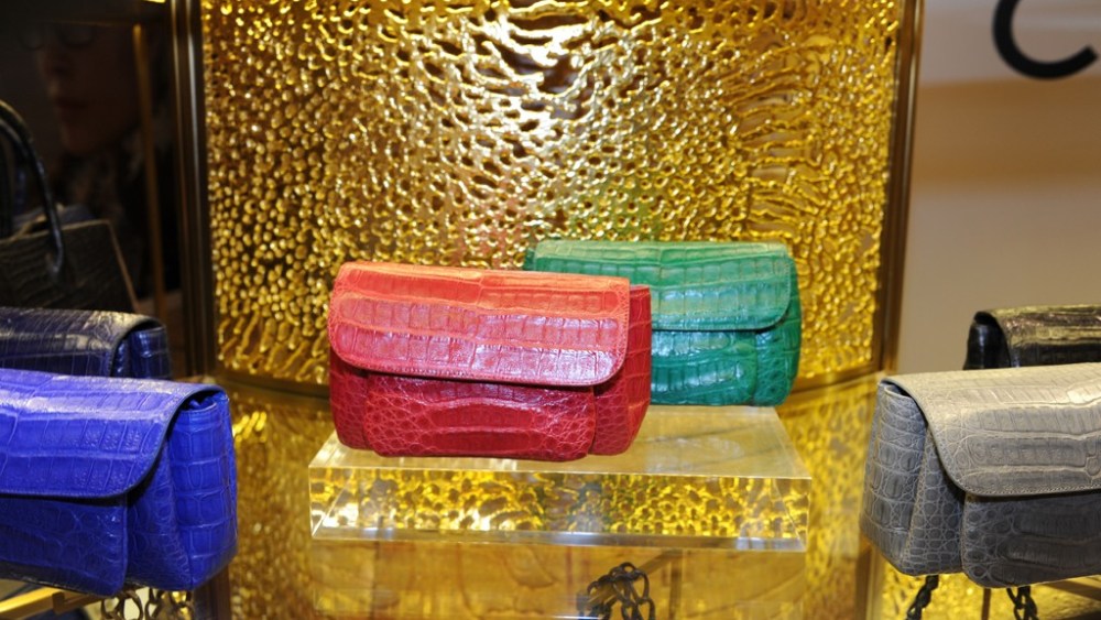 Inside the Nancy Gonzalez shop-in-shop at Harrods.