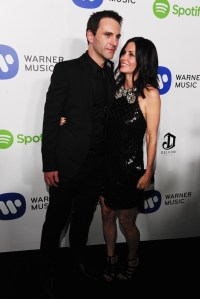 Johnny McDaid, Courteney Cox 2015 Grammy Awards After Party