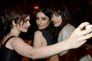 Lily Collins, Jillian Rose Banks and Dakota Johnson