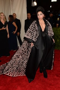 Lada Gaga in Balenciaga and Fred Leighton