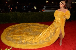 Rihanna in Guo Pei and Cartier.