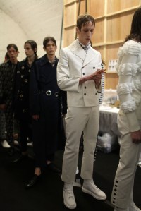 Backstage, Alexander McQueen, Men's, Spring, 2016