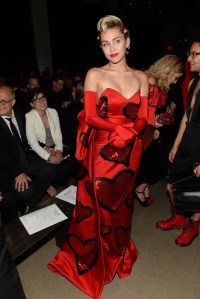 Miley Cyrus at the 2015 amfAR Inspiration Gala