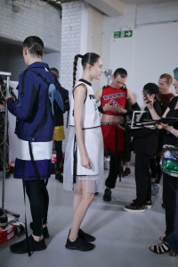 Backstage at Bobby Abley Men's Spring 2016