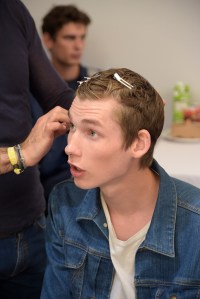 Backstage at Burberry Men's RTW Spring 2016