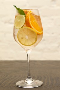 Gin and tonic at Caffe Dante