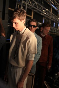 Backstage at Canali Men's Spring 2016