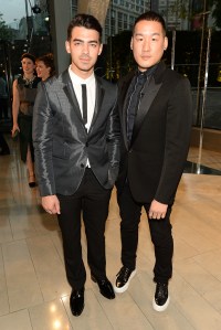 Joe Jonas and Richard Chai at 2015 CFDA Fashion Awards Red Carpet