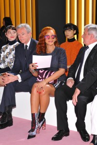 Bernard Arnault, Rihanna and Sidney Toledano