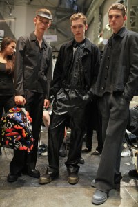 Models Backstage at Fendi Men's RTW Spring 2016