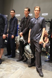 Models Backstage at Fendi Men's RTW Spring 2016