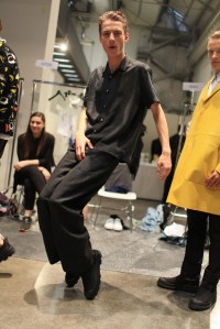 Models Backstage at Fendi Men's RTW Spring 2016