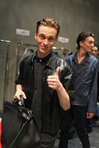 Models Backstage at Fendi Men's RTW Spring 2016