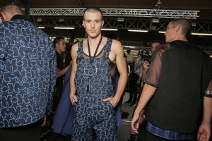 Backstage at Givenchy Men's RTW Spring 2016