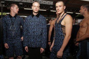 Backstage at Givenchy Men's RTW Spring 2016