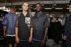 Backstage at Givenchy Men's RTW Spring 2016