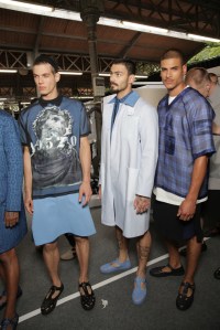 Backstage at Givenchy Men's RTW Spring 2016