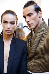 Backstage at Haider Ackermann Men's Spring 2016