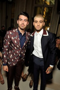 Joe Jonas and Zayn Malik sat Front Row at Valentino Spring 2016 Men's show