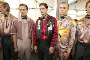 Backstage at Louis Vuitton Men's Spring 2016