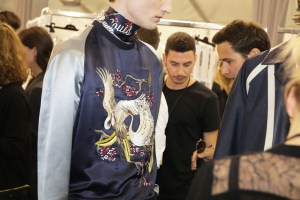 Backstage at Louis Vuitton Men's Spring 2016