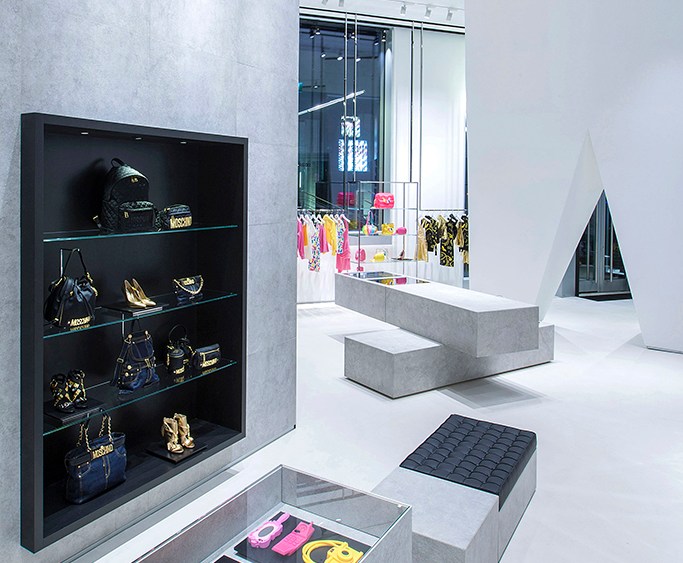Interior of Moschino store