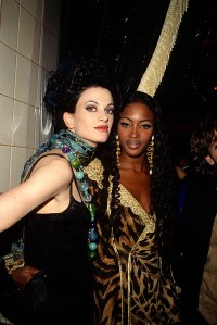 Kristen McMenamy and Naomi Campbell at Les Bains Douches