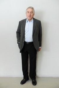 Robert De Niro sat front row at the Giorgio Armani show in Milan