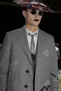Backstage at Thom Browne Men's Spring 2016