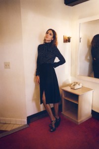 Alexa Chung on the campaign for her fall collection for AG