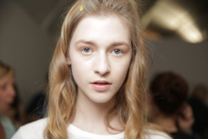 Model backstage at Christian Dior Couture Fall 2015
