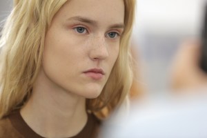 Model backstage at Christian Dior Couture Fall 2015