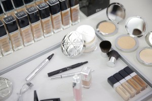 Beauty products backstage at Christian Dior Couture Fall 2015
