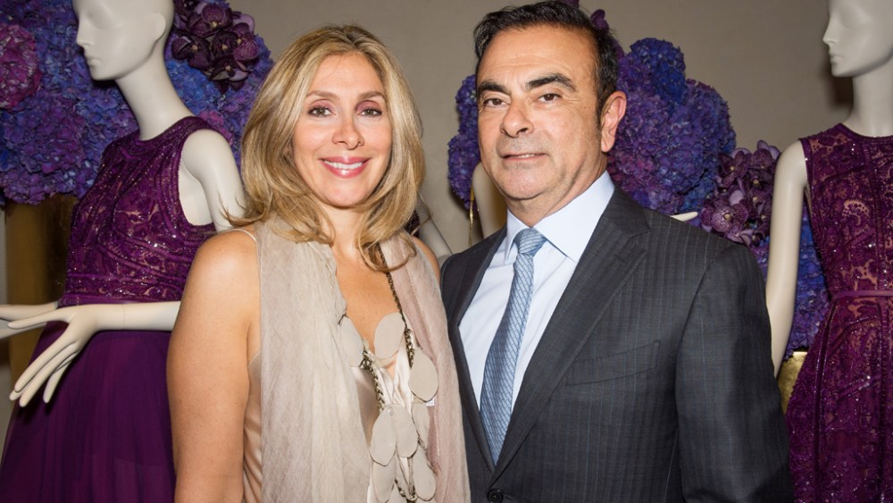 Carlos Ghosn and his wife Rita