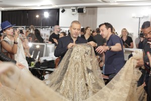 Backstage at Elie Saab Couture Fall 2015
