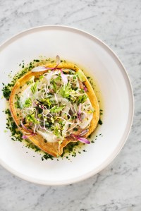 Chicharron dish at Broken Spanish.