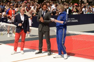 Tommy Hilfiger, Rafael Nadal and Jane Lynch.