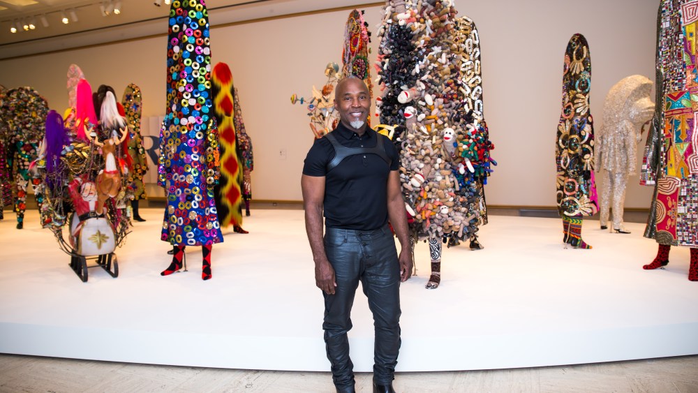 Nick Cave at his "Here Hear" exhibit