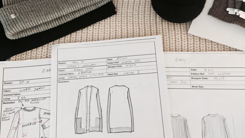 Sketches of styles from Zady