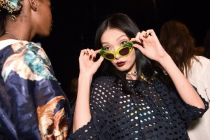 Backstage at Anna Sui RTW Spring 2016