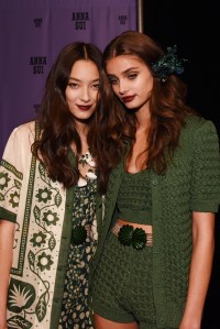 Backstage at Anna Sui RTW Spring 2016