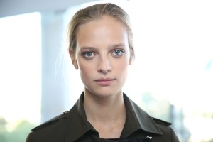 backstage at Anthony Vaccarello RTW Spring 2016