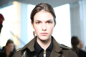 backstage at Anthony Vaccarello RTW Spring 2016