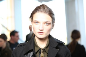 backstage at Anthony Vaccarello RTW Spring 2016