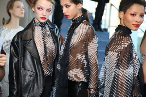 backstage at Anthony Vaccarello RTW Spring 2016